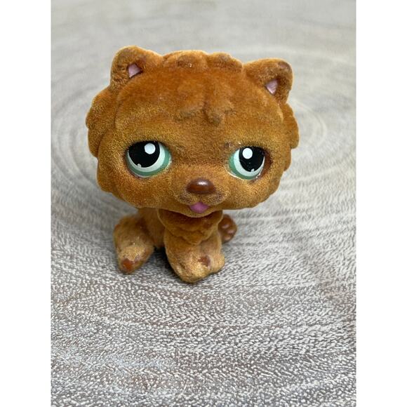 Littlest Pet Shop 2007 Flocked Fuzzy Chow Chow #332 Genuine LPS 1st Generation - Picture 2 of 7